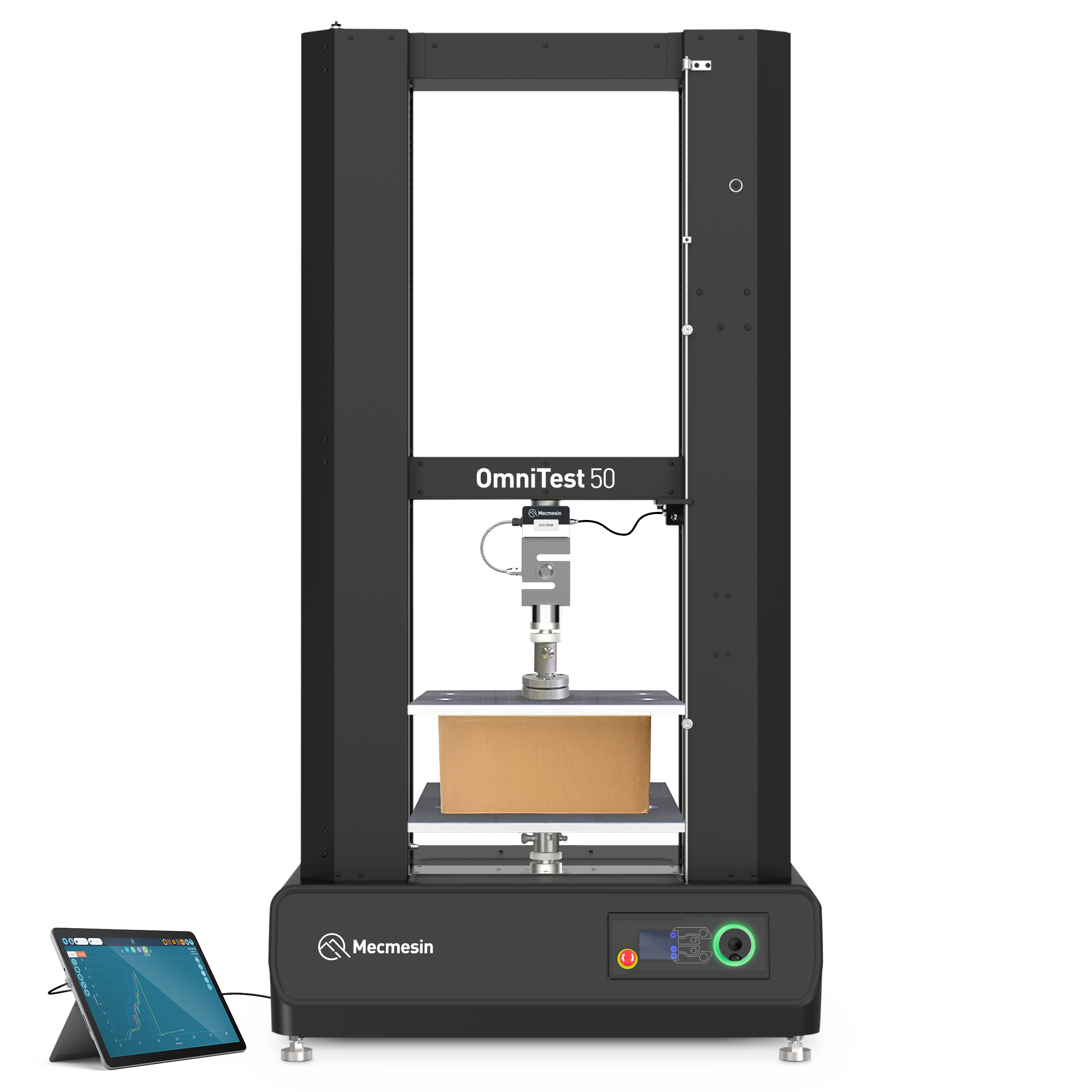 OmniTest 10/25/50 universal testing machine for top-load compression