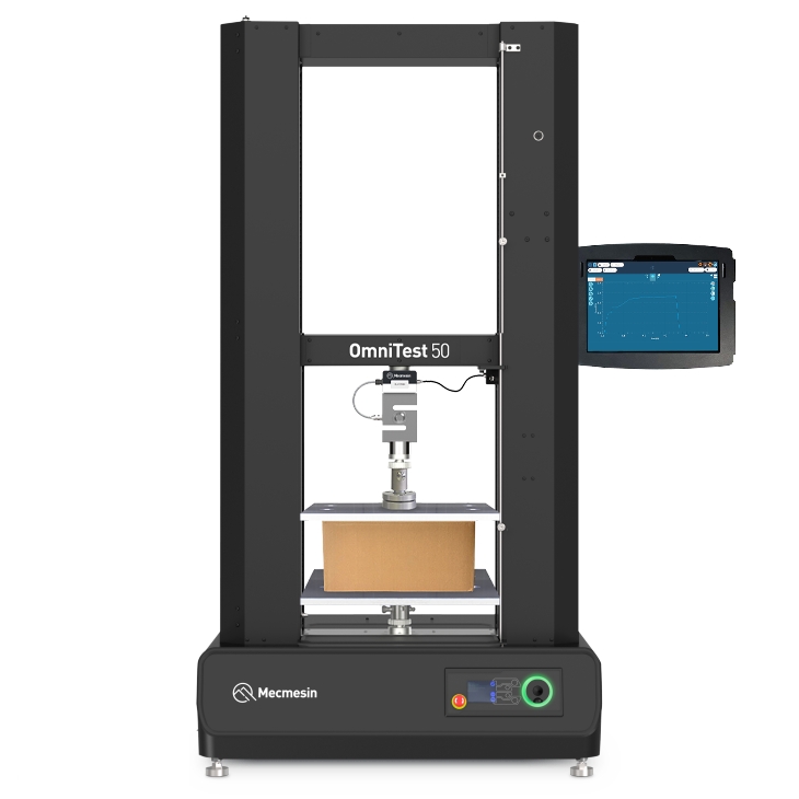 OmniTest Touch 10/25/50 universal testing machine for top-load compression